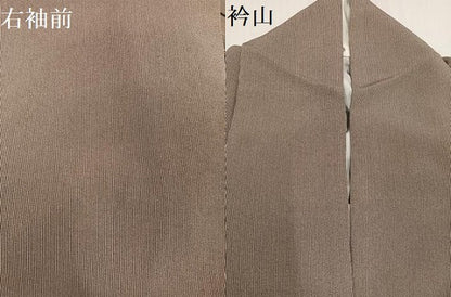 平和屋着物●小紋師　鈴木秋治　江戸小紋　万筋　憲法色×白橡色　正絹　逸品　AABC0631ph