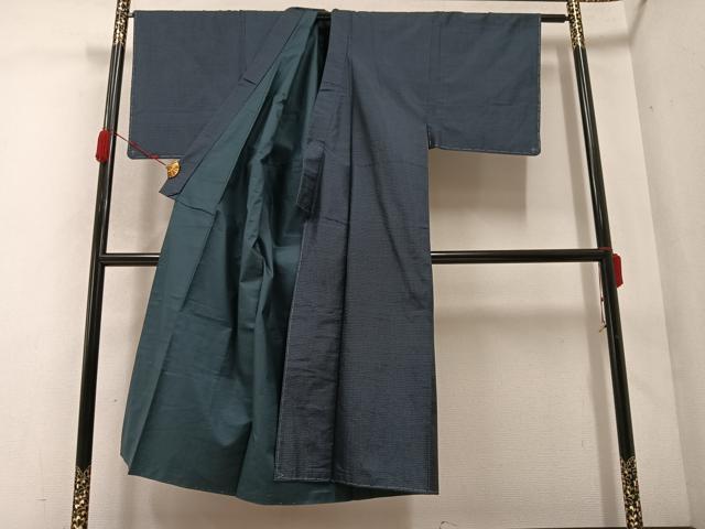 平和屋着物●男性 本場大島紬 アンサンブル 100亀甲 総詰め 正絹 逸品 未使用 AABC0641ph