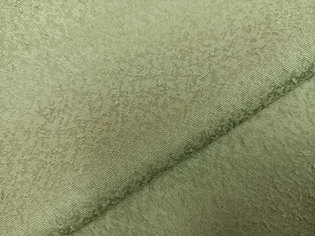 平和屋着物●上質な色無地 山葵色 正絹 逸品 AABC0670ph