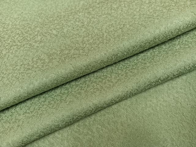 平和屋着物●上質な色無地 山葵色 正絹 逸品 AABC0670ph