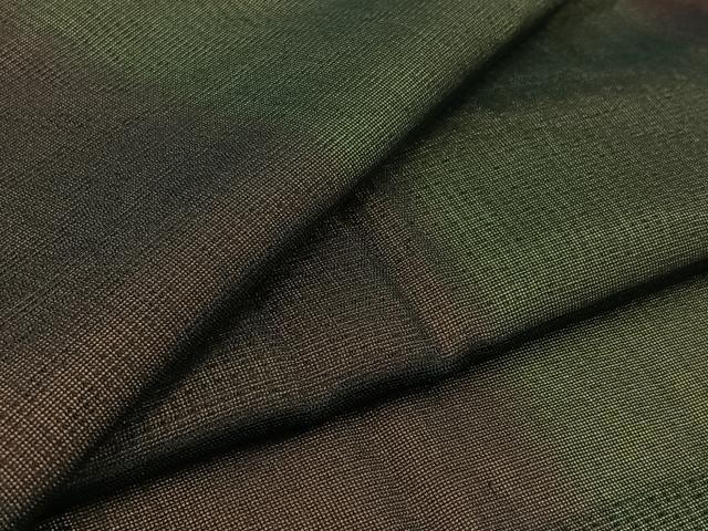 平和屋着物▽道行コート　スリーシーズン　春夏秋　塵除け　間道　正絹　逸品　AABC0687jh