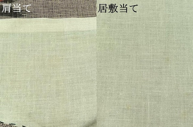 平和屋着物▽小紋 単衣 矢絣文 綿 AABC0688jh