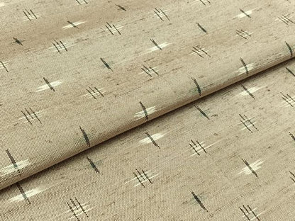 平和屋着物▽上質な紬 単衣 蚊絣 正絹 逸品 AABC0690jh