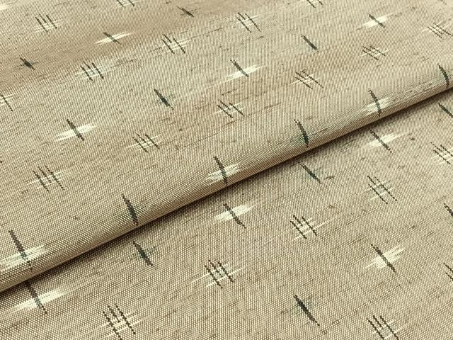 平和屋着物▽上質な紬 単衣 蚊絣 正絹 逸品 AABC0690jh