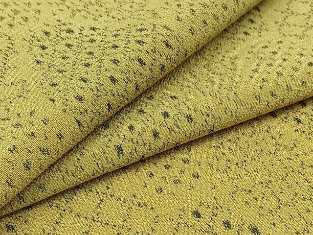 平和屋着物▽本塩沢 単衣 菱文 正絹 逸品 AABC0691jh