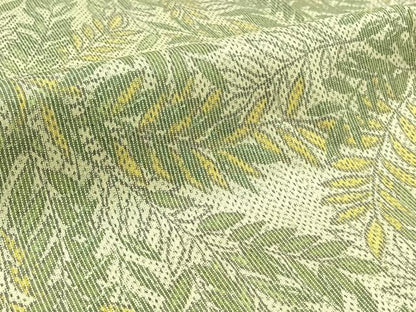 平和屋着物▽上質な紬 単衣 枝葉文 正絹 逸品 AABC0704jh