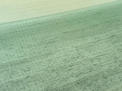 平和屋着物▽上質な紬 単衣 横段文 正絹 逸品 AABC0710jh
