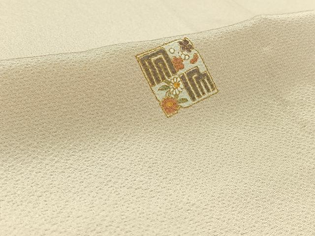 平和屋着物▽上質な小紋 単衣 色紙花文 金彩 正絹 逸品 AABC0715jh
