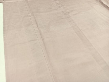 平和屋着物▽本場大島紬 単衣 薄柿色 正絹 逸品 AABC0716jh