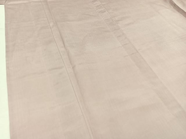 平和屋着物▽本場大島紬 単衣 薄柿色 正絹 逸品 AABC0716jh