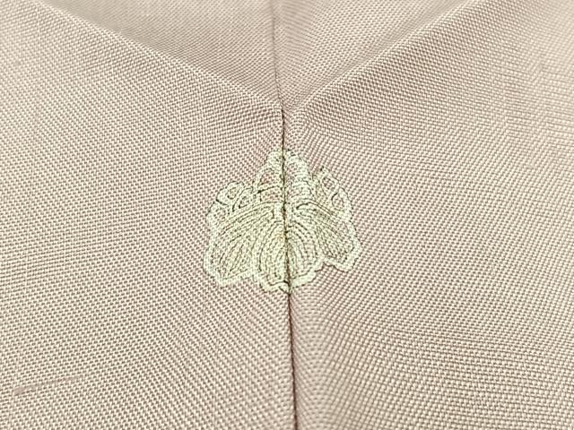平和屋着物▽本場大島紬 単衣 薄柿色 正絹 逸品 AABC0716jh