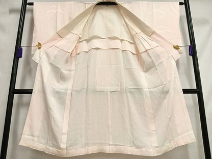 平和屋着物■長襦袢　無双仕立て　雪芝地紋　暈し染め　正絹　逸品　AABC0828oa