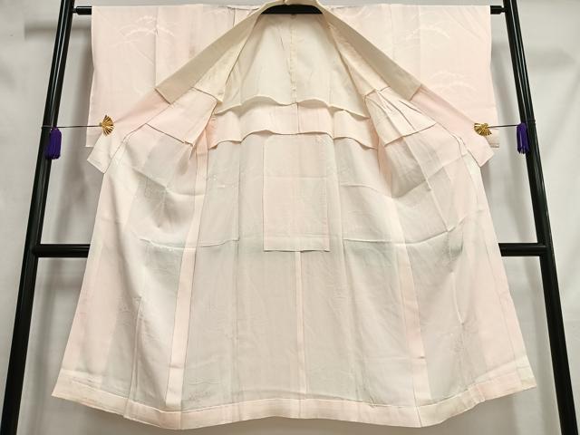 平和屋着物■長襦袢　無双仕立て　雪芝地紋　暈し染め　正絹　逸品　AABC0828oa