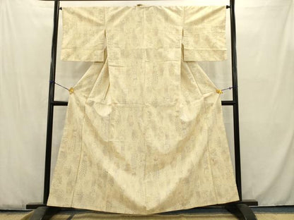 平和屋着物■上質な紬　変わり縞　正絹　逸品　AABC1158ma