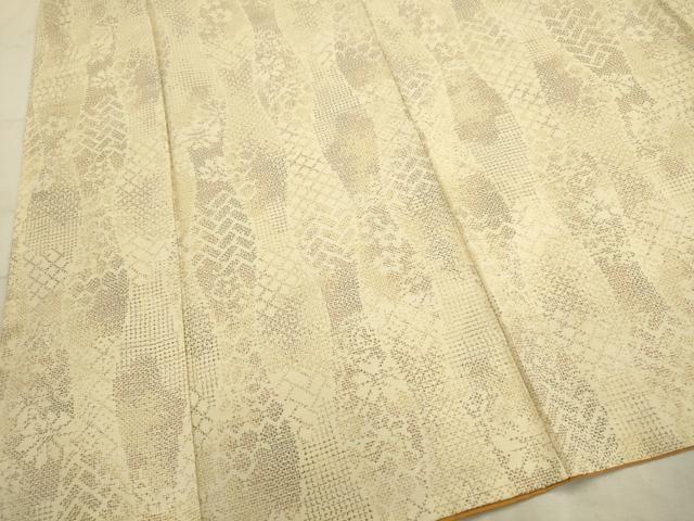 平和屋着物■上質な紬　変わり縞　正絹　逸品　AABC1158ma