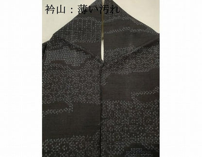 平和屋着物■上質な紬　雲重ね文　正絹　逸品　AABC1160ma