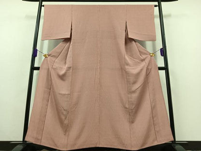 平和屋着物▽江戸小紋　単衣　万筋　正絹　逸品　AABC1209jh