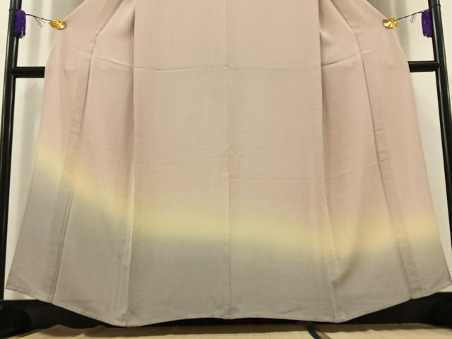 平和屋着物▽訪問着　単衣　霞文　暈し染め　正絹　逸品　AABC1213jh