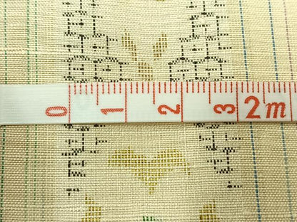 平和屋着物▽結城紬　奥順　はたおり娘　単衣　80亀甲　花間道　正絹　逸品　AABC1216jh