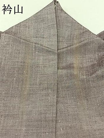 平和屋着物▽上質な紬　単衣　縞　正絹　逸品　AABC1217jh