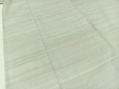 平和屋着物▽上質な紬 単衣 横段文 正絹 逸品 未使用 AABC1224jh