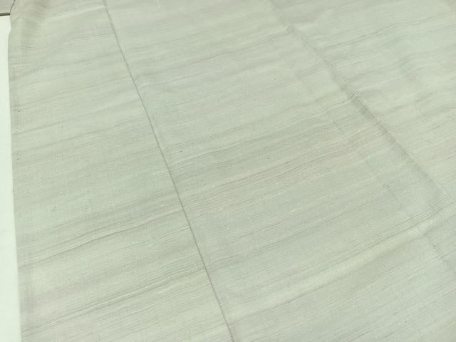 平和屋着物▽上質な紬 単衣 横段文 正絹 逸品 未使用 AABC1224jh