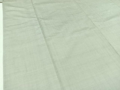 平和屋着物▽上質な紬 単衣 絹鼠色 正絹 逸品 AABC1230jh