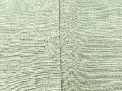 平和屋着物▽上質な紬 単衣 絹鼠色 正絹 逸品 AABC1230jh
