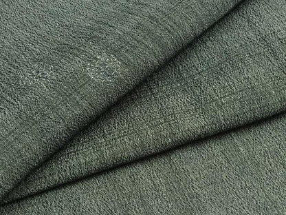 平和屋着物▽上質な紬　単衣　横段文　正絹　逸品　AABC1240jh