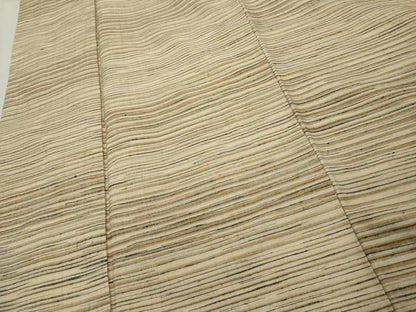 平和屋着物■上質な紬　横段文　正絹　逸品　AABC1372cs