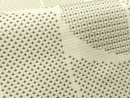 平和屋着物■お召 100亀甲 幾何学柄 正絹 逸品 AABC1421cs