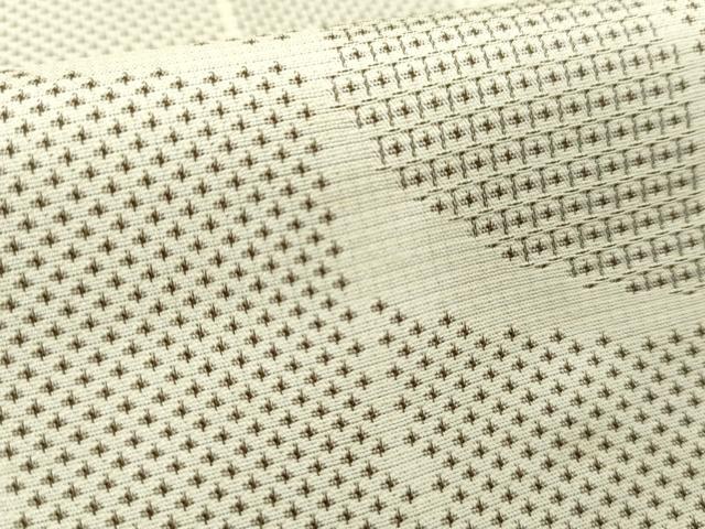 平和屋着物■お召 100亀甲 幾何学柄 正絹 逸品 AABC1421cs
