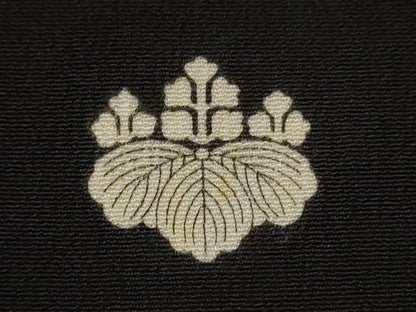 平和屋着物■豪華黒留袖　駒刺繍　笹竹文　正絹　逸品　AABC1516nf
