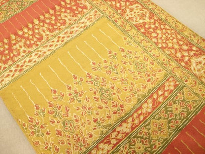 平和屋着物◎六通柄　本袋帯　飾花文　正絹　逸品　AABC1568dt