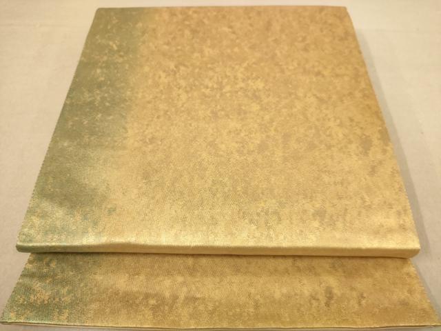 平和屋着物◎六通柄袋帯　霞文　引箔　正絹　逸品　AABC1603dt