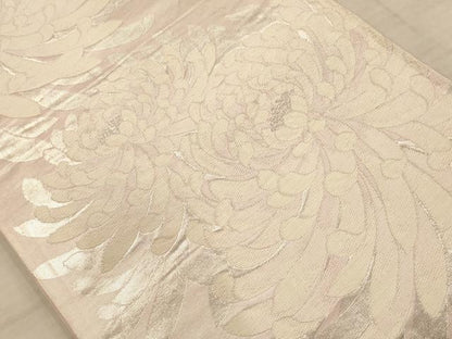 平和屋着物◎六通柄袋帯 唐織 乱菊 銀糸 正絹 逸品 AABC1640dt