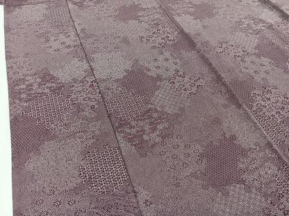 平和屋着物▽江戸小紋 単衣 作家物 寄せ小紋柄 正絹 逸品 AABC1682jh