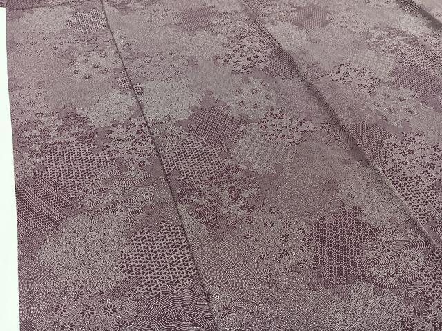 平和屋着物▽江戸小紋 単衣 作家物 寄せ小紋柄 正絹 逸品 AABC1682jh