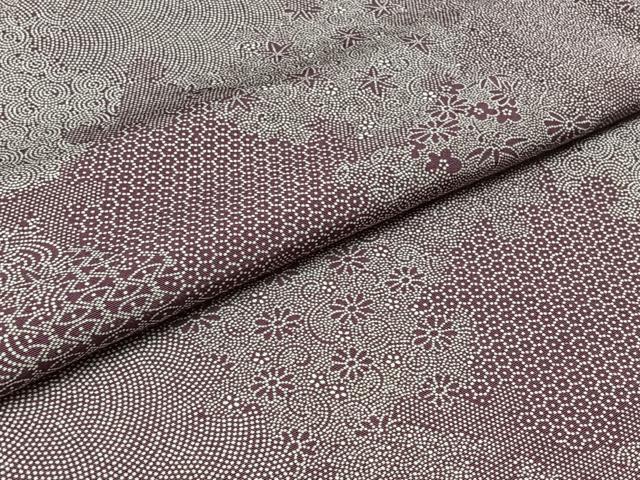平和屋着物▽江戸小紋 単衣 作家物 寄せ小紋柄 正絹 逸品 AABC1682jh