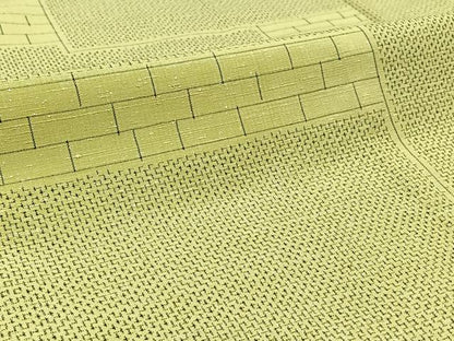 平和屋着物▽上質な紬　単衣　横段文　正絹　逸品　AABC1686jh