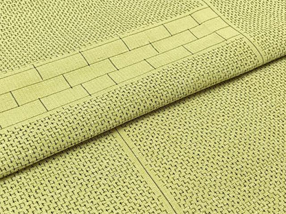 平和屋着物▽上質な紬　単衣　横段文　正絹　逸品　AABC1686jh