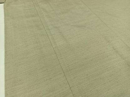平和屋着物▽男性 紬 単衣 柳鼠色 正絹 逸品 AABC1687jh