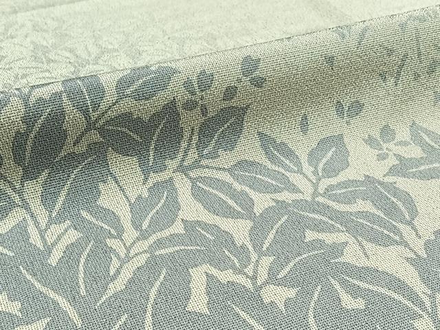 平和屋着物▽藤倉守正 訪問着 本塩沢 単衣 草花文 正絹 逸品 AABC1700jh
