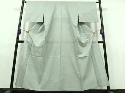 平和屋着物▽訪問着 単衣 絞り 雪芝文 正絹 逸品 AABC1702jh