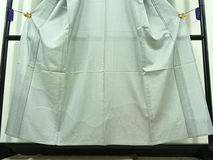 平和屋着物▽訪問着 単衣 絞り 雪芝文 正絹 逸品 AABC1702jh
