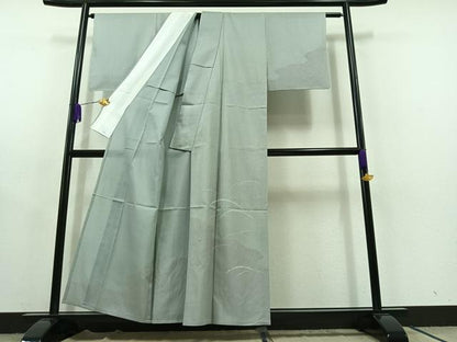平和屋着物▽訪問着 単衣 絞り 雪芝文 正絹 逸品 AABC1702jh
