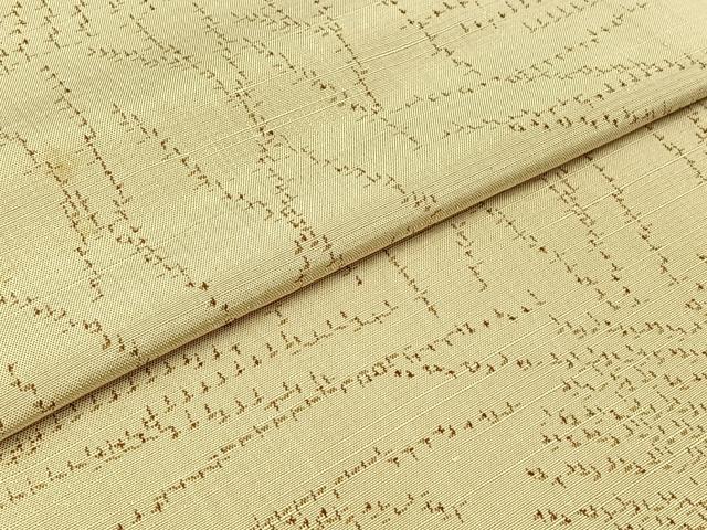 平和屋着物▽上質な紬 単衣 芝文 正絹 逸品 AABC1715jh