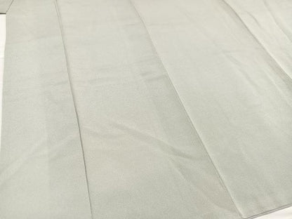 平和屋着物●上質な色無地　作家物　蕎麦切色　鬼しぼ縮緬　正絹　逸品　AABC1724ph