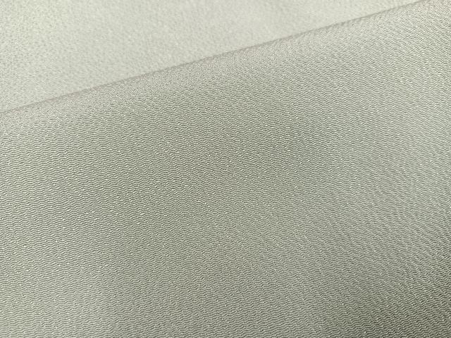 平和屋着物●上質な色無地　作家物　蕎麦切色　鬼しぼ縮緬　正絹　逸品　AABC1724ph