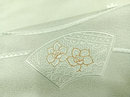 平和屋着物●豪華色留袖 中国三大刺繍 スワトウ刺繍 汕頭刺繍 地紙花文 金糸 正絹 逸品 AABC1733ph